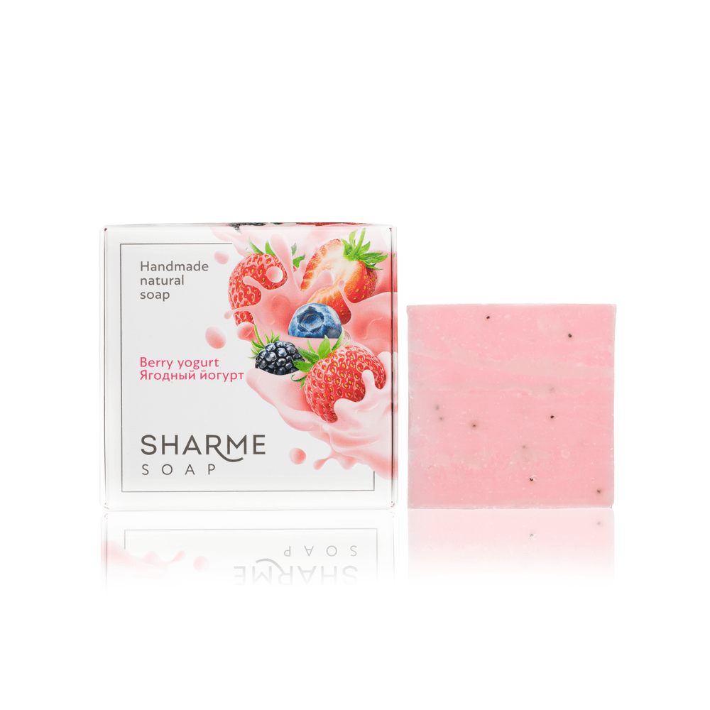 Мыло SHARME SOAP Ягодный йогурт/Berry yogurt по цене 390 руб. - купить в  Новосибирске ☛ Доставка ☆ Интернет-магазин «EcoGreenDom»